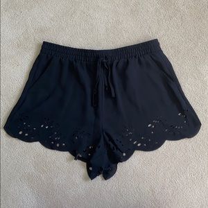 Black Brandy Melville Flowy Shorts